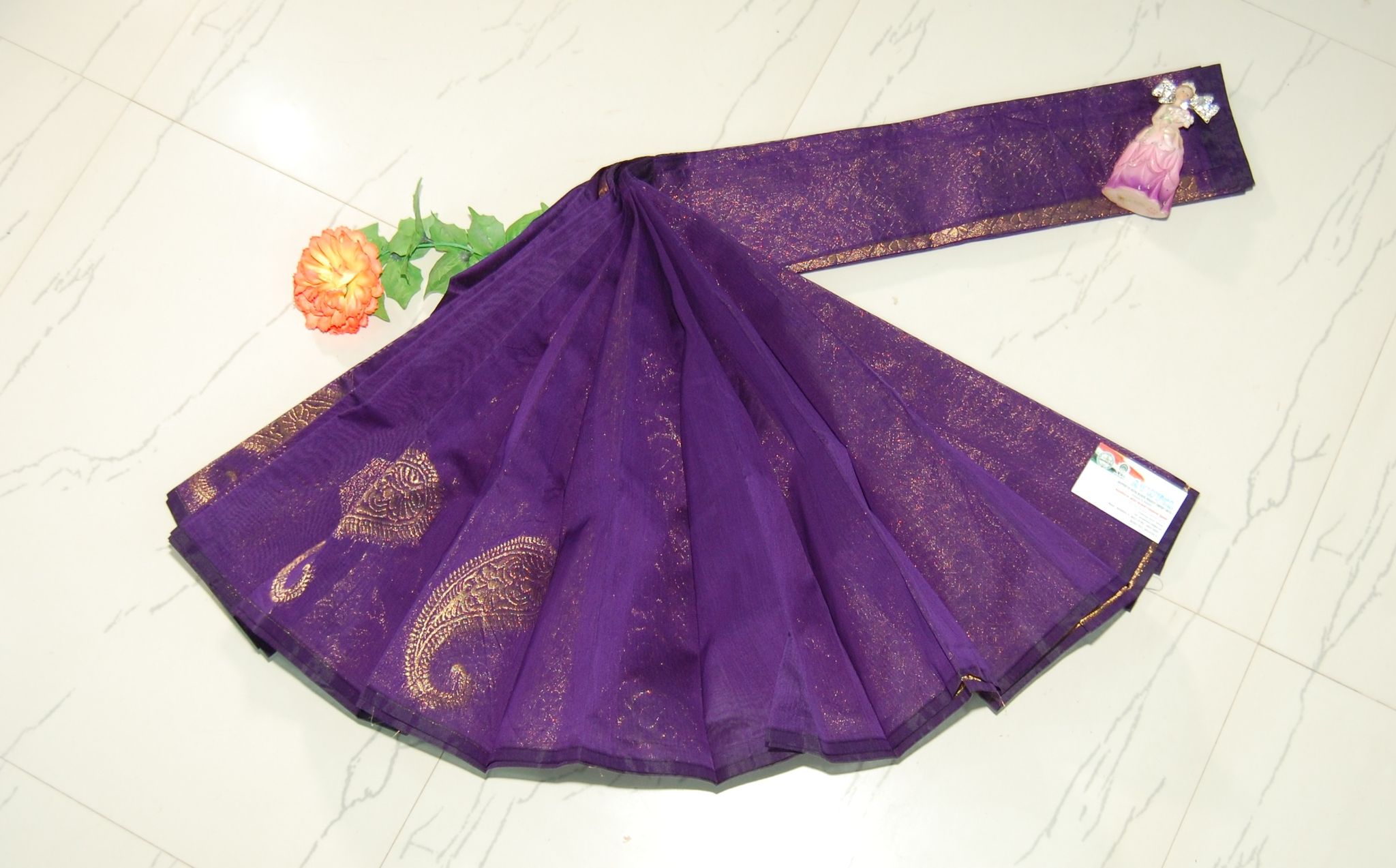 Silk cotton Saree With blouse