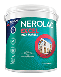 NEROLAC  EXCEL MICA MARBLE STRECH & SHEEN WHITE - 4 LTR