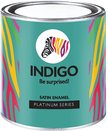 INDIGO SATIN ENAMEL BLACK  -  1 LTR.