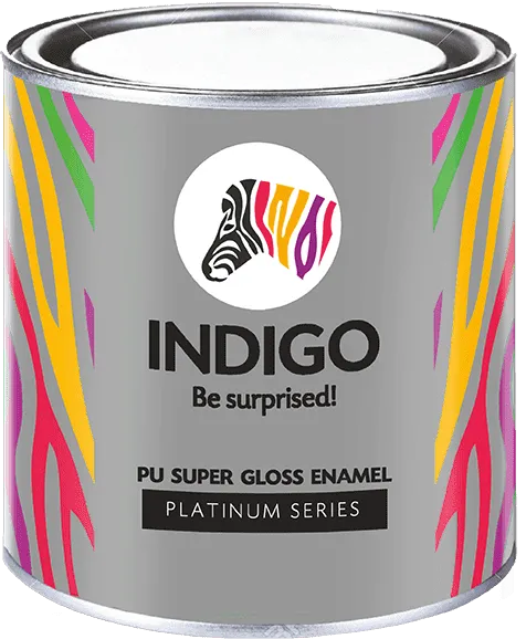 INDIGO PU SUPER GI ENAMEL (PLAT) BLACK ROSE -  1  LTR