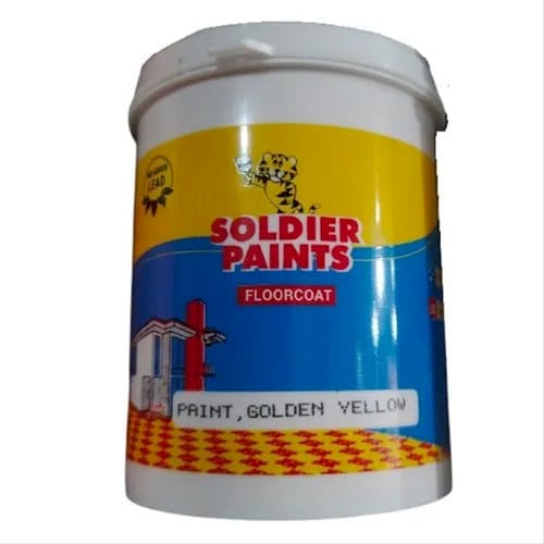 NEROLAC SOLDIER FLOOR  COAT  GOLDEN YELLOW  -  4 LTR.