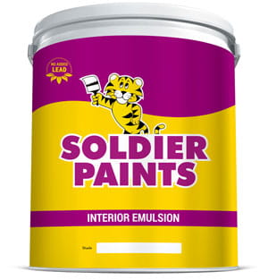 NEROLAC  SOLDIER INTERIOR  EMULSION WHITE  -  10 LTR.