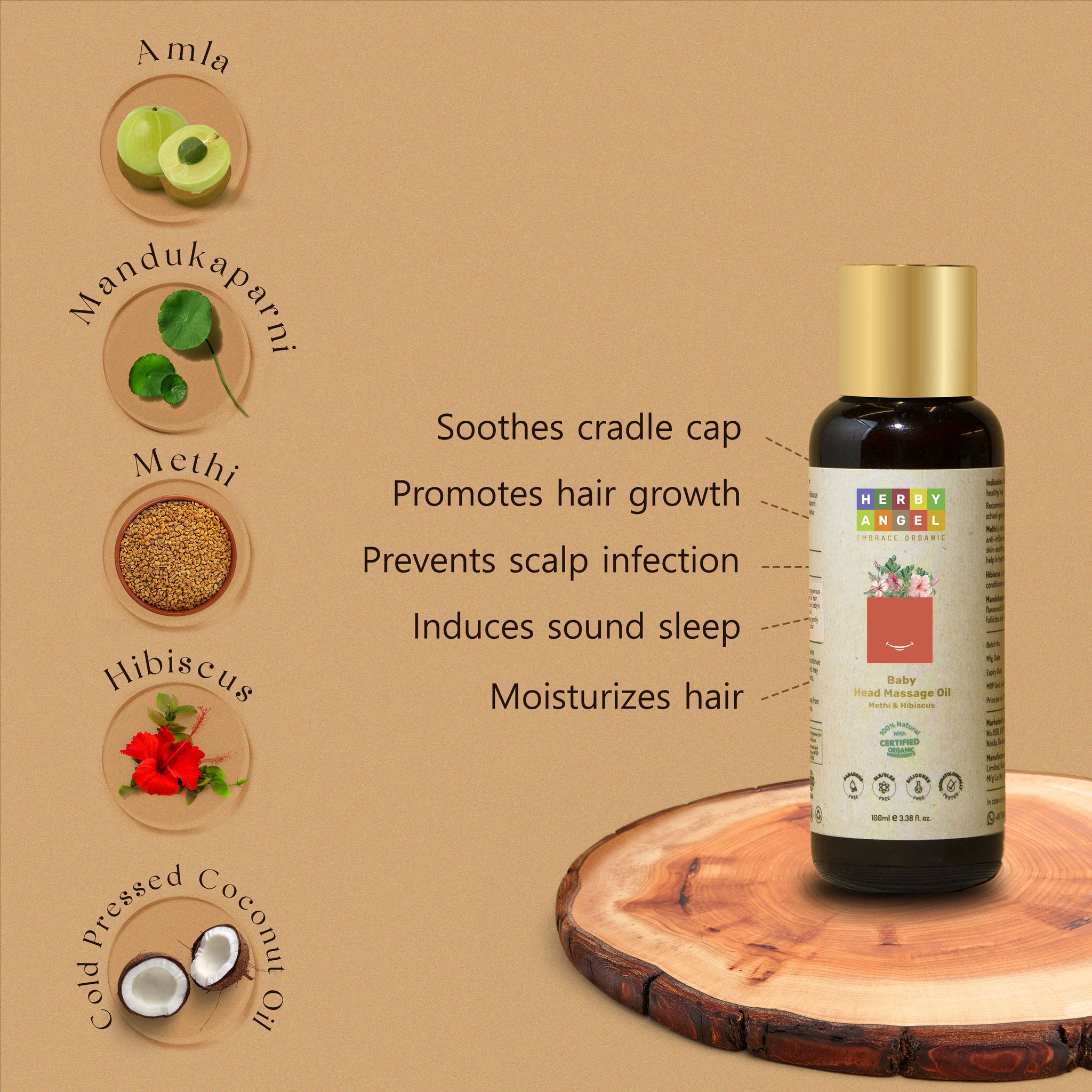 Baby head massage store oil