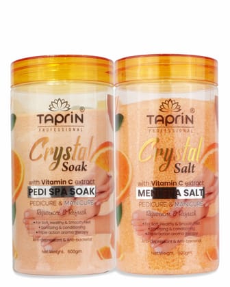 Pedi spa Soak & Meni spa salt with Vitamin C extract (600+900)g (1500 g, Set of 2)