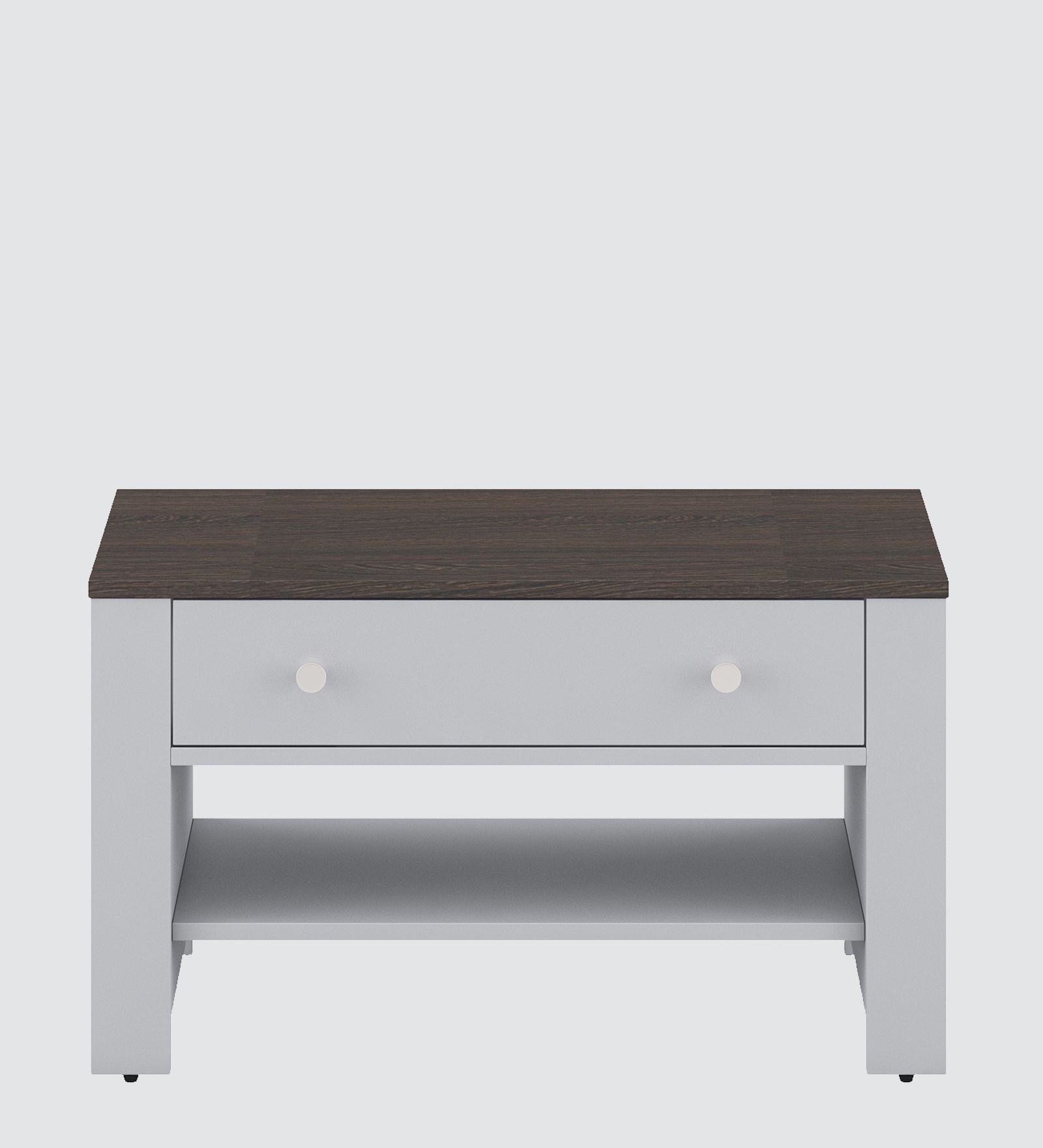 Sigma Coffee Table in Cold White Finish,