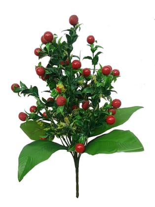 Artificial Flowers for Home Decor Indoor Simulation Flower Green Ruyi Fruit Small Red Fruit Decoration Simulation Flower (Multicolor, One Size)