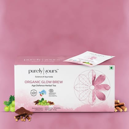 Purely Yours Organic Glow Brew   Age Defence Herbal Tea