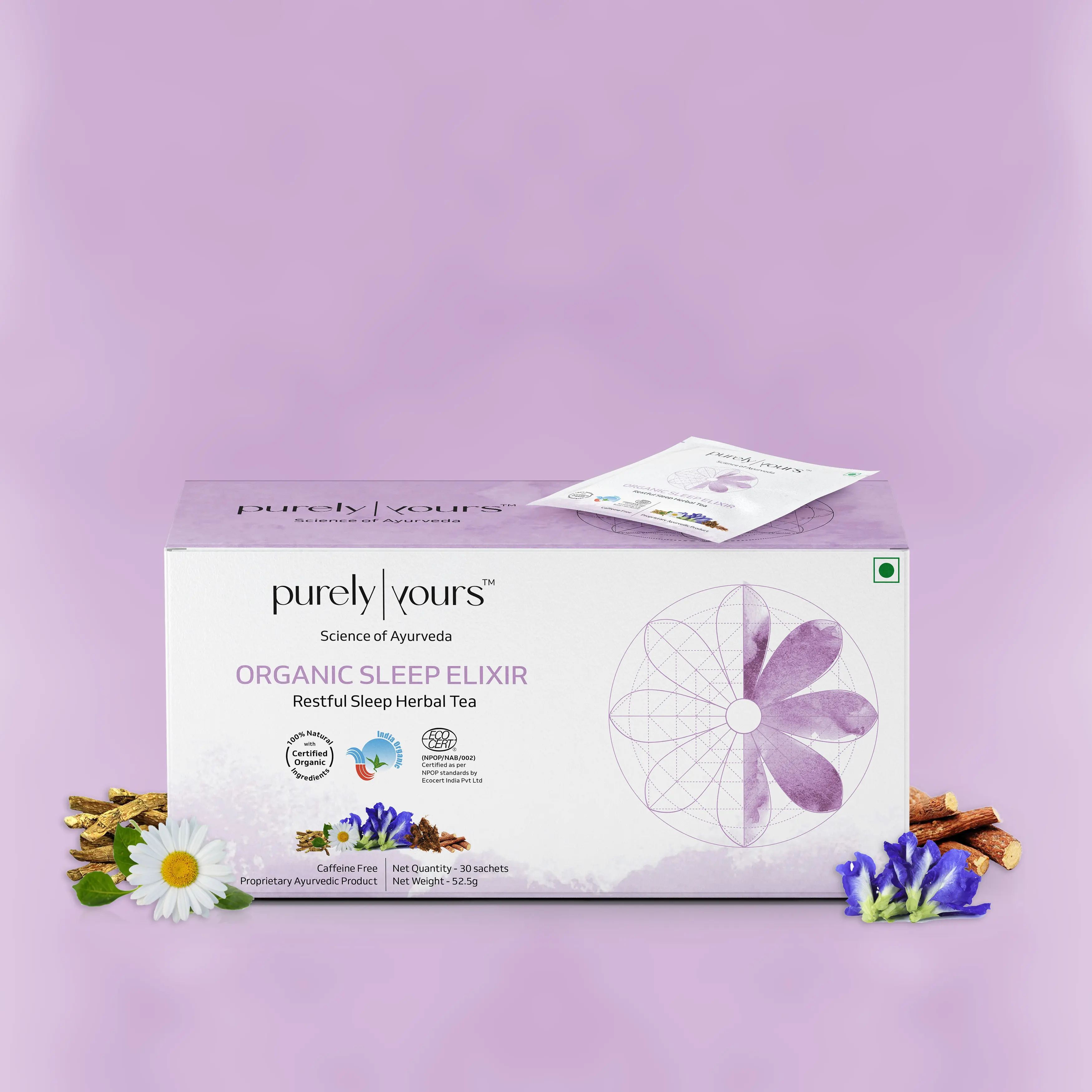 Purely Yours Organic Sleep Elixir  Restful Sleep Herbal Tea