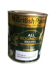 BRITISH ALL ROUNDER ENAMEL  -  WHITE - 1 LTR.