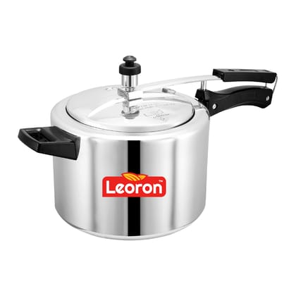 Leoron Aluminium Inner Lid Pressure Cooker 5 Litres (Silver)