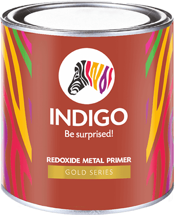 INDIGO ST  RED OXIDE METAL PRIMER  (GOLD) - 1 LTR.