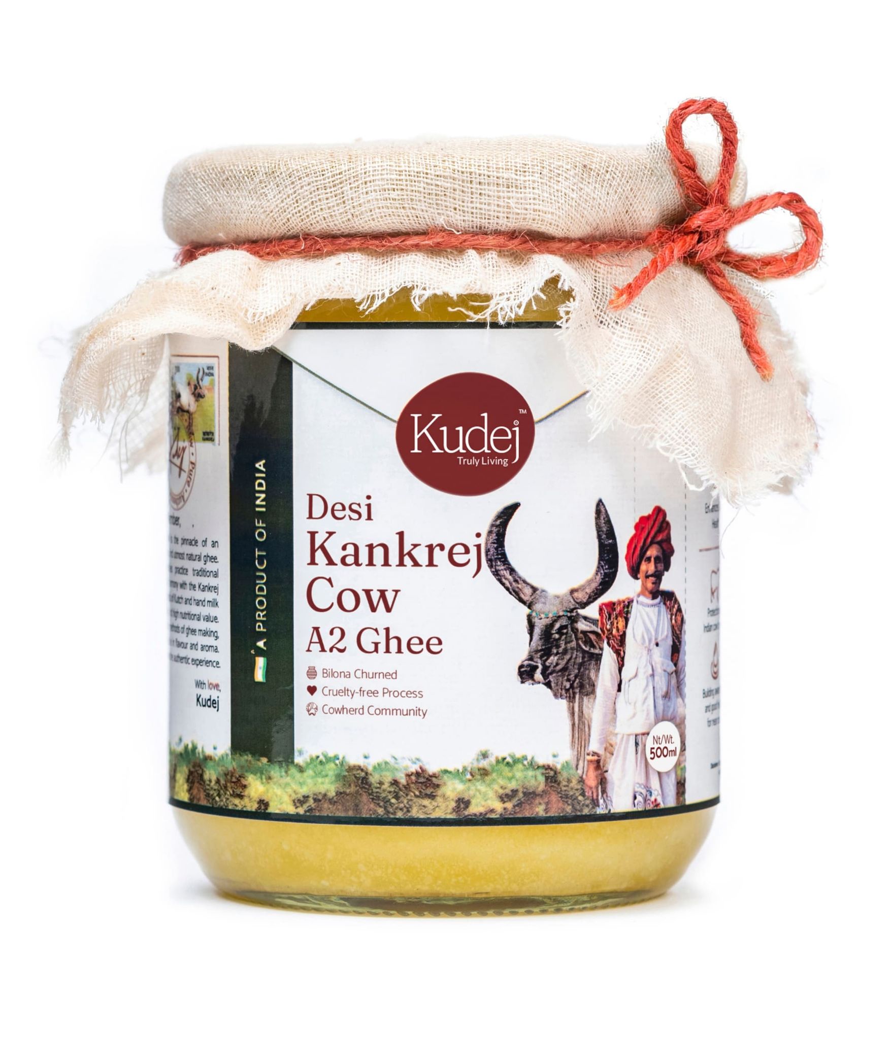 Kudej Desi Kankrej Cow A2 Ghee 500ml