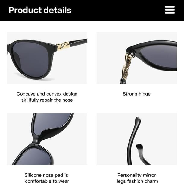 Eyenaks Full Rim Designer Sunglasses For Women