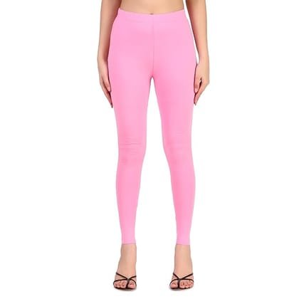 Buy online Pink Solid Legging from Capris & Leggings for Women by Aurelia  for ₹300 at 50% off | 2024 Limeroad.com