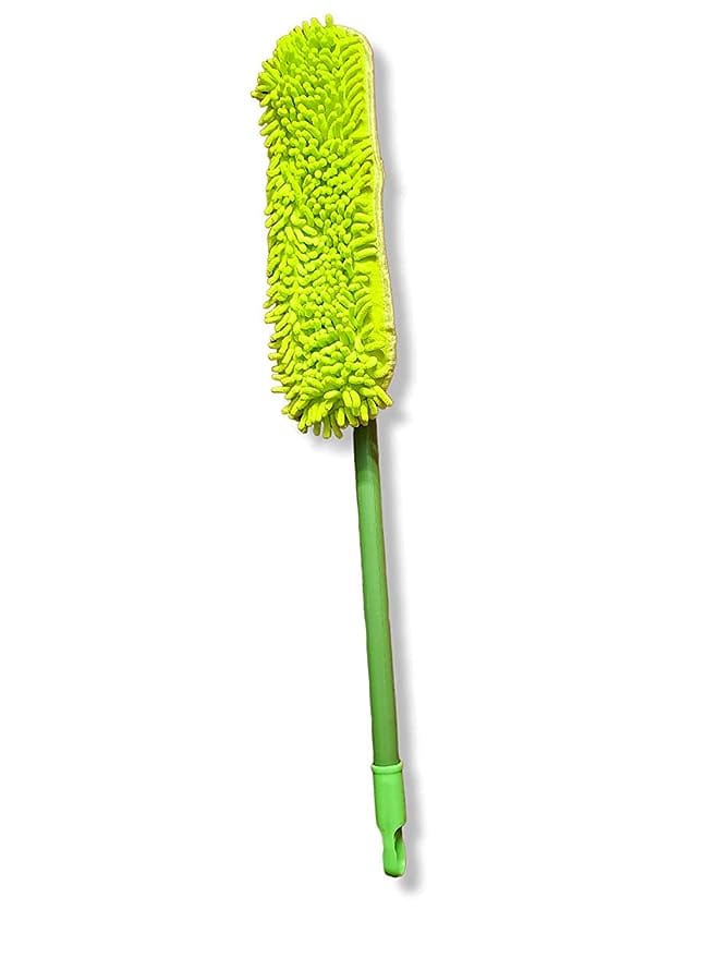 WaveMart® Super Soft Microfiber Car Duster Exterior with Extendable Handle, Car Brush Duster for Car Cleaning Dusting with Long Retractable Handle to Trap Dust and Pollen for Car Bike - Multi