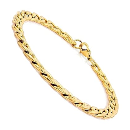 10K Yellow Gold Miami Cuban Link Chain Diamond Bracelet for Men 14mm Wide  8.5ct 890941