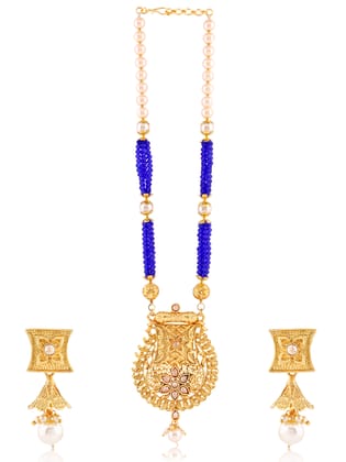 Live Evil Pendant Necklace Set With Earring For Women and Girls | Beads Necklace Set | Mala Set | Traditional Jewellery