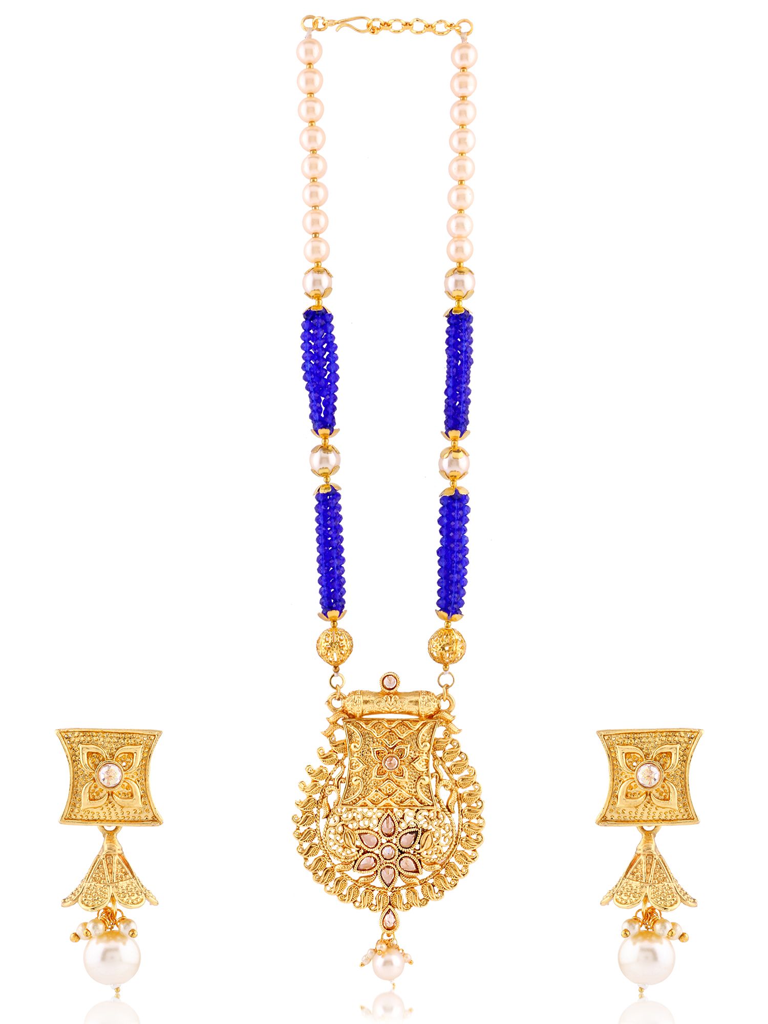 Live Evil Pendant Necklace Set With Earring For Women and Girls | Beads Necklace Set | Mala Set | Traditional Jewellery