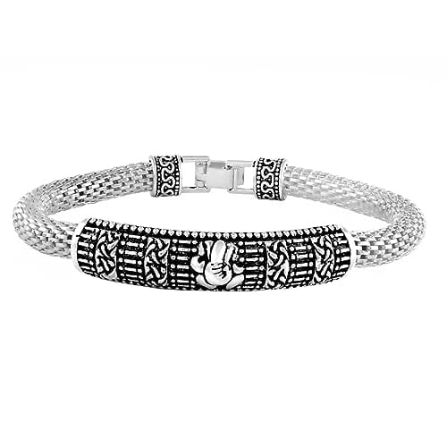 AUM MANTRA KADA | Bracelets for men, Flexible bracelet, Beautiful necklaces