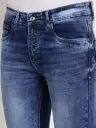 Men Slim Mid Rise Blue Jeans