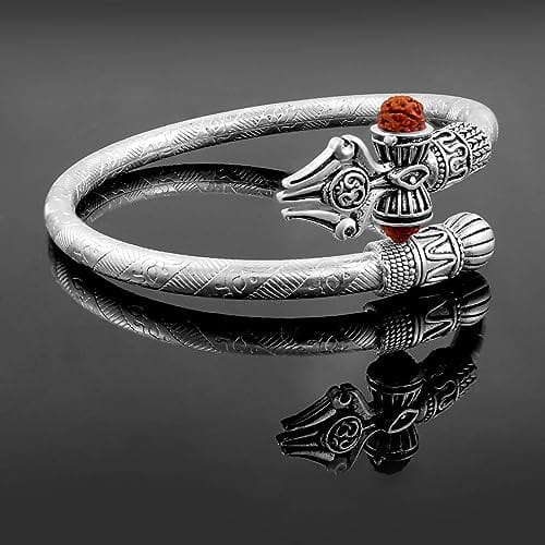 Lord Shiva 925 Sterling Silver Handmade Rudraksha Bangle Bracelet Excellent  Customized Unisex Wrist Temple Jewelry, Excellent Gifting Nsk236 - Etsy