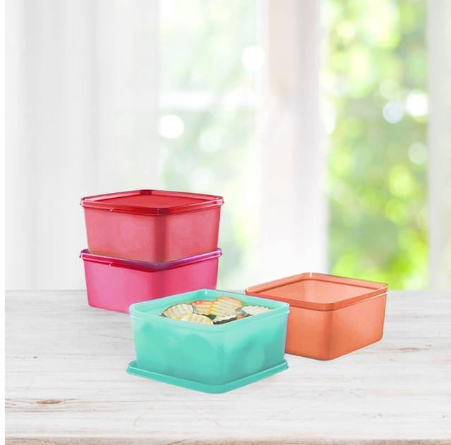 Plastic Square Tupperware- Keep Tab Small, Size: Medium