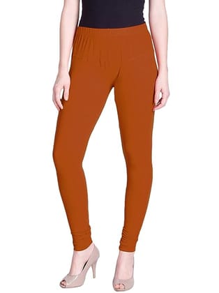 Women's Regular Leggings(Dark Rust)