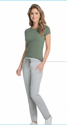 Women's Slim Fit Long Pant Style no. UL07 (Lt.Grey)