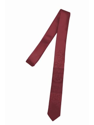 Handpainted Tie marron color