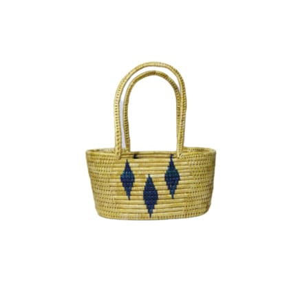 Handmade Sikki yellow color Square Basket