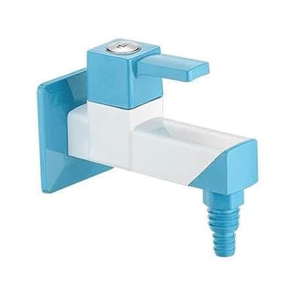 Bib Cock Nozzle PTMT Tap with Flanges(Pack of One)