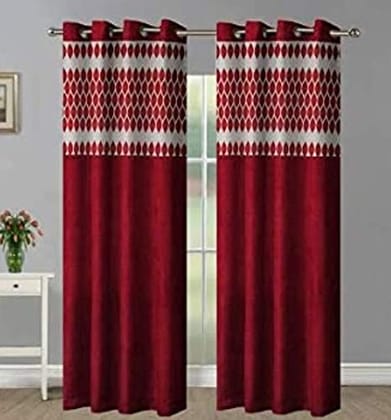 Curtain Width 4 feet X Length 9 feet Classic Polyester Curtains