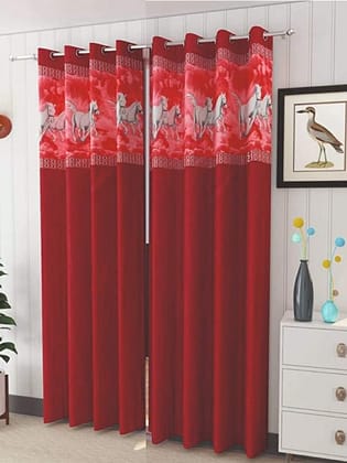 Long Crush Patch Designer Polyester Eyelet Curtain