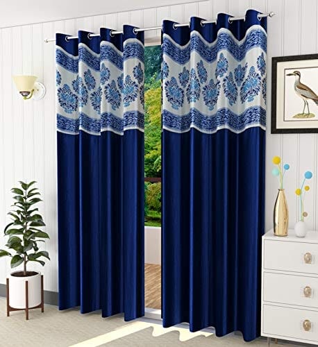 Texo Fab Curtains Polyester Floral Door Curtain