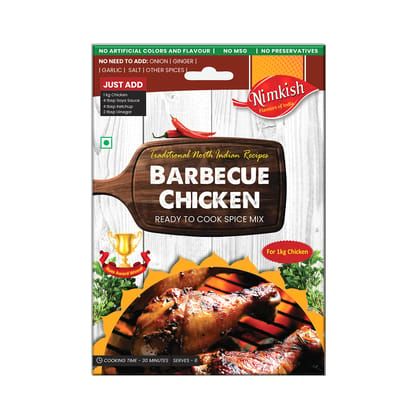 Nimkish Barbecue Chicken 50g, Ready to Cook Spice Mix, Delicious BBQ Flavour