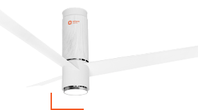 Orient Electric 1200mm Aeroslim Noiseless Energy Efficient BLDC Motor Smart Ceiling Fan with IoT, Remote & Under light (Marble White, Pack of 1)