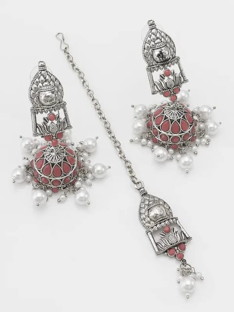 Buy Mahi Maroon Meenakari Work Floral Chandbali Traditional Dangler Earrings  with Crystals and Beads for Women (ER11098128GMrn) Online at Best Prices in  India - JioMart.