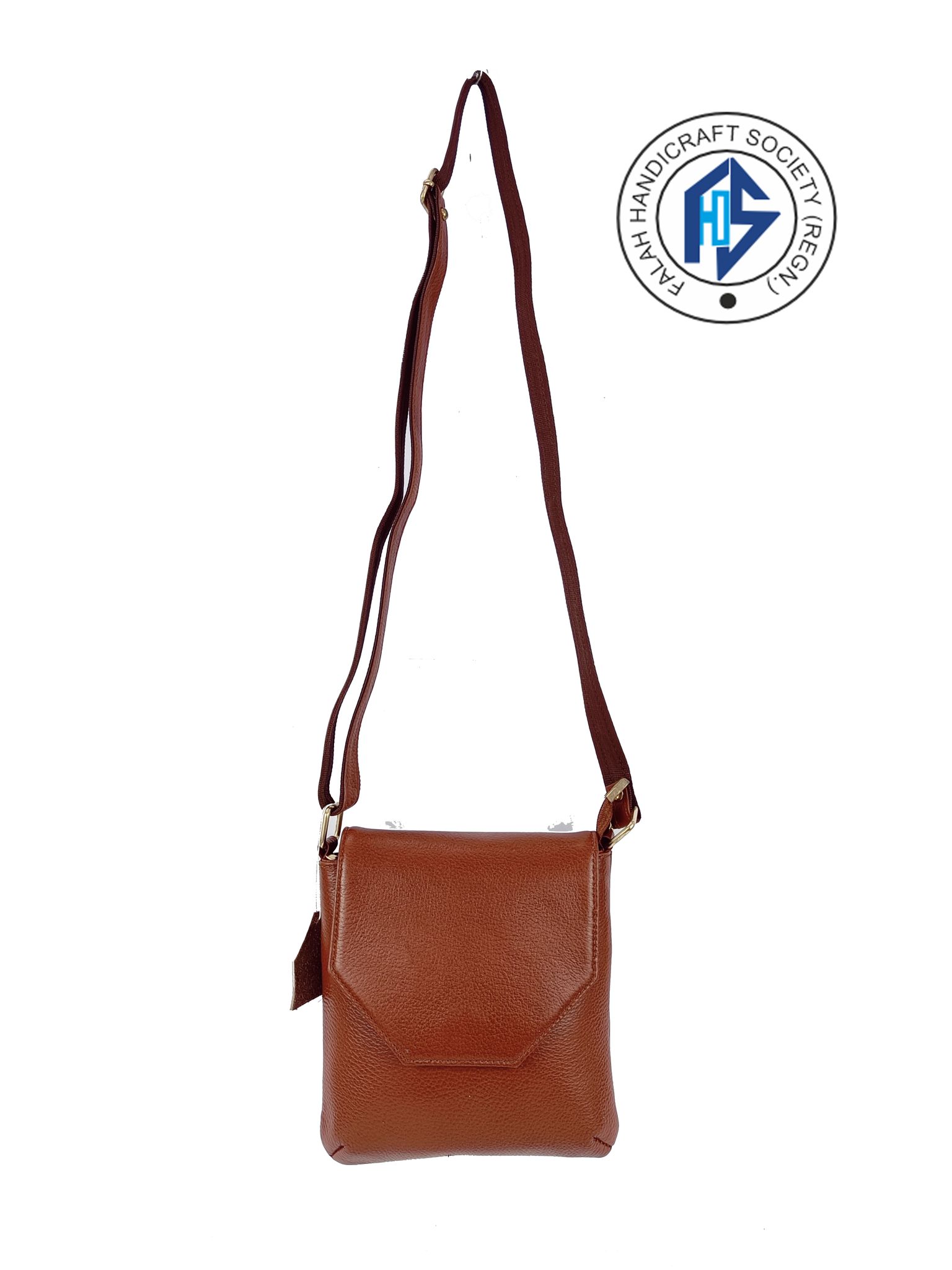 Small Leather Cross-Body Sling Bag - Bon Voyage | NOVICA