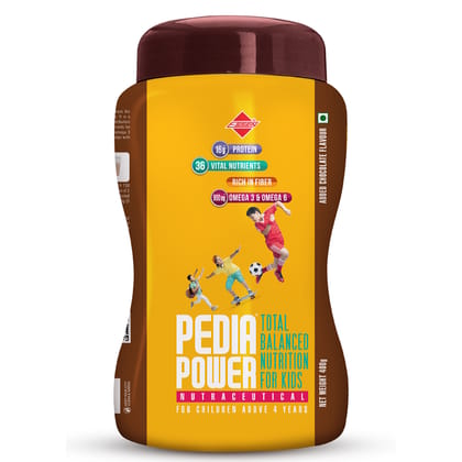 PEDIAPOWER – COMPLETE BALANCED NUTRITION FOR KIDS -CHOCOLATE FLAVOUR – (OMEGA3)