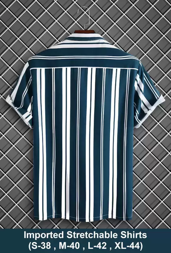 Men Regular Fit Striped Casual Shirt