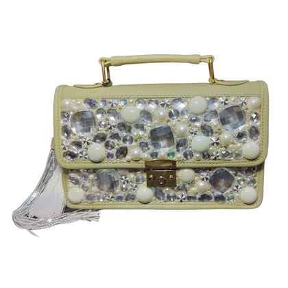 Pearl Crystal crossbody bag