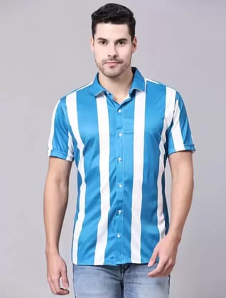 Men Regular Fit Striped Casual Shirt