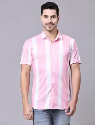 Men Regular Fit Striped Casual Shirt