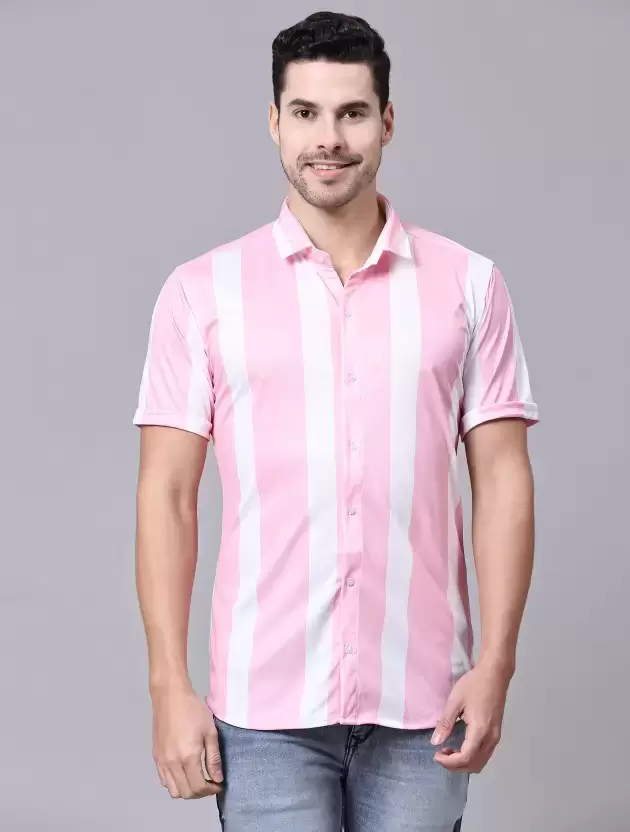 Men Regular Fit Striped Casual Shirt