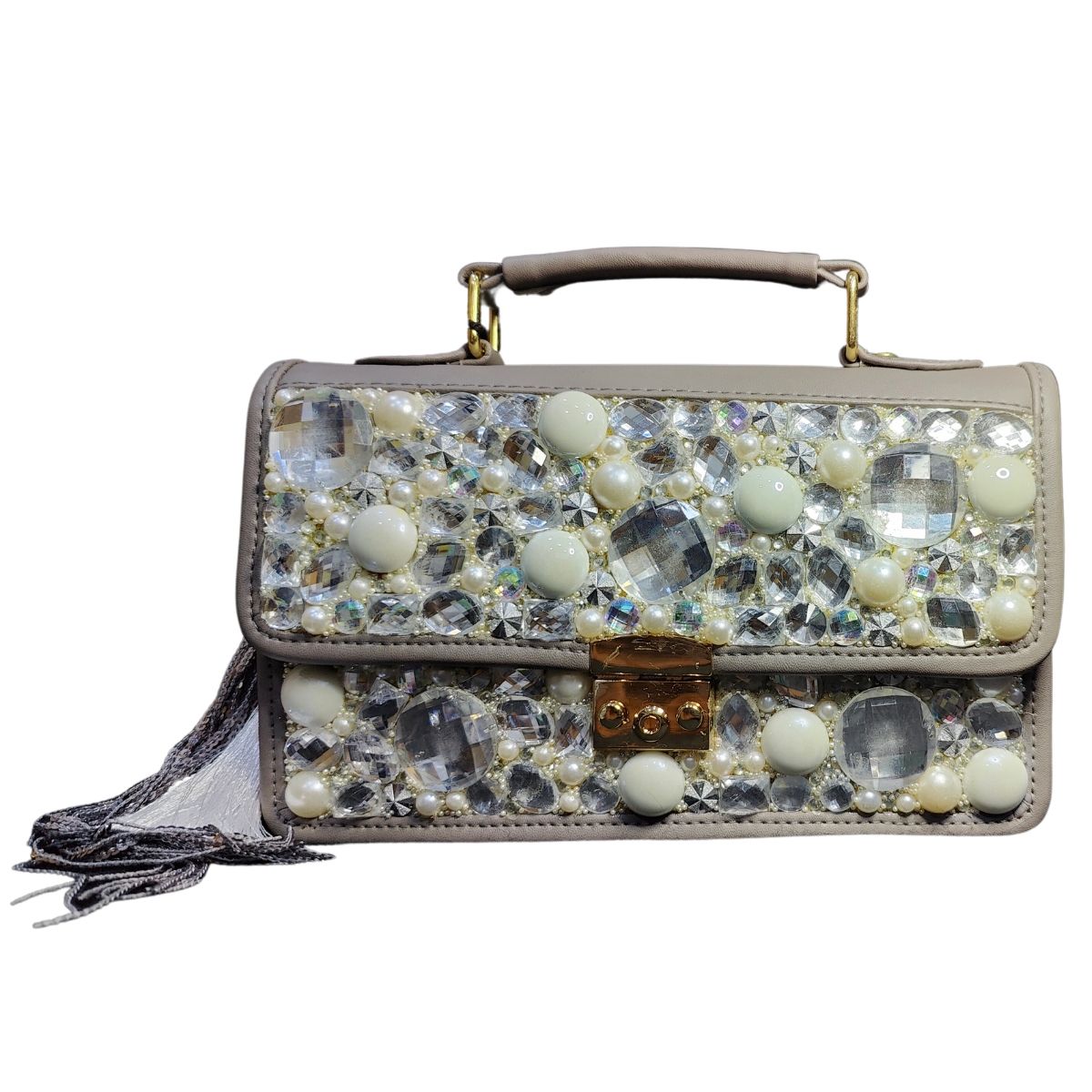 Pearl Crystal crossbody bag