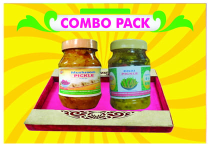 Mushroom Pickel and Chili Pickle Combo Pack