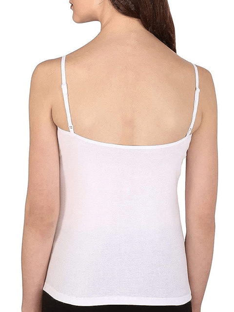 Women's Molded Cotton Camisole Girls Sweetheart Neck Slip with