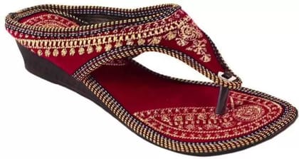 Women Maroon Flats