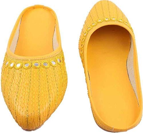 Ethnic Mule For Women (Yellow)