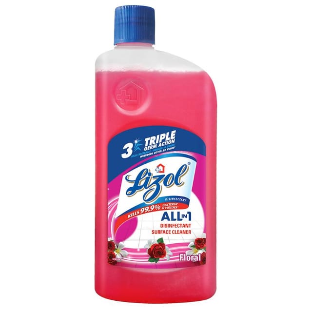 Lizol All In 1 Disinfectant Surface & Floor Cleaner, 975 ml – HIBA